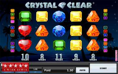 Crystal Clear Slot Machine Game UK 