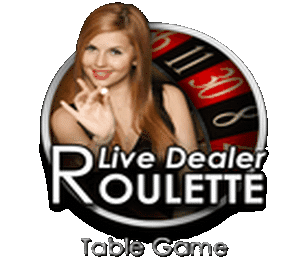 Attractive live dealer spinning the ball